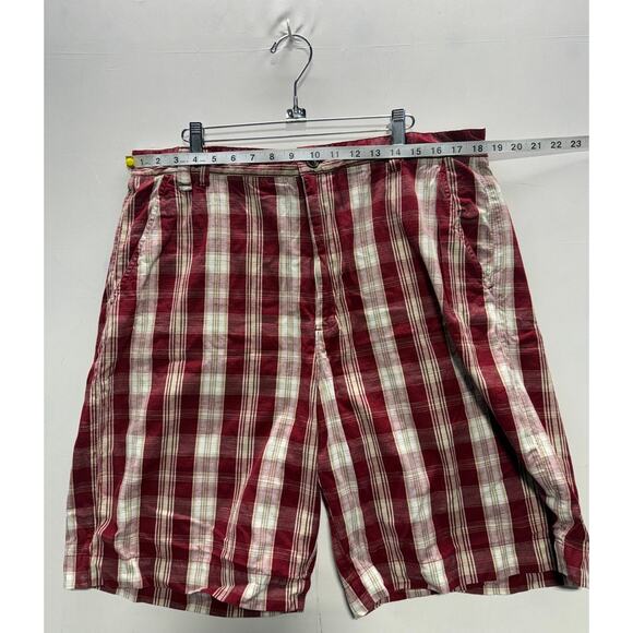 Vintage Chaps Denim Plaid Shorts - 100% Cotton *PLEASE READ DESCRIPTION* - Picture 5 of 7